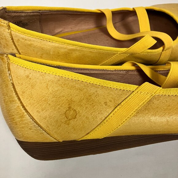 *USED* Miz Mooz DEB Wedge Ballet Flats! Size 8.5 (RUNS SMALL). Super cute!!! - Picture 6 of 9